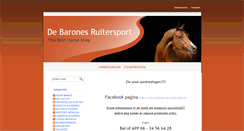 Desktop Screenshot of debaronesruitersport.nl